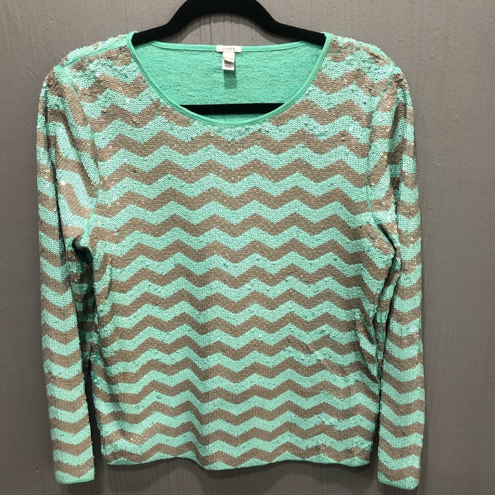 J Crew Sequence Top L